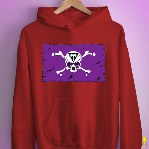 Lesbian Labrys Pride Pirate Flag Hoodie - Red